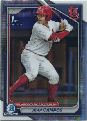 Ryan Campos 2024 Bowman Draft Chrome Refractor RC #BDC-156
