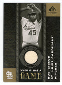 Bob Gibson 2007 Upper Deck When It Was A Game Patch Relic #WG-BG