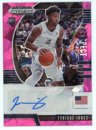 Tyrique Jones 2020 Panini Draft Picks Autographed Rookie Card #PA-TJ