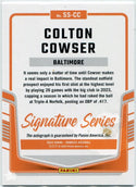 Colton Cowser 2024 Panini Donruss Signature Series Autographed RC #SS-CC