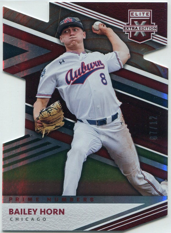 Bailey Horn 2020 Panini Elite Extra Edition Prime Numbers Die-Cut RC #149 7/12