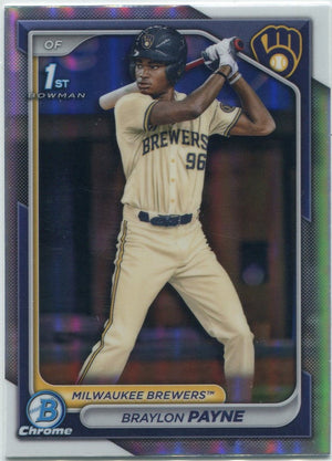 Braylon Payne 2024 Bowman Draft Chrome Refractor RC #BDC-72