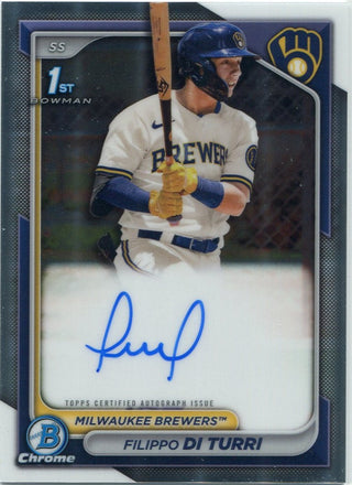 Filippo Di Turri 2024 Bowman Chrome Autographed RC #CPA-FDI