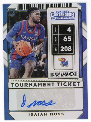Isaiah Moss Autographed 2020 Panini Contenders Draft Picks #86