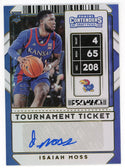 Isaiah Moss Autographed 2020 Panini Contenders Draft Picks #86