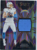 Justin Herbert 2023 Panini Select Sparks Jersey Prizm Card #SP-JHE 43/99