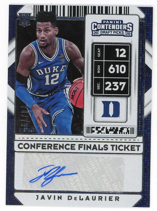 Javin DeLaurier 2020 Panini Contenders Draft Picks Rookie Card #138
