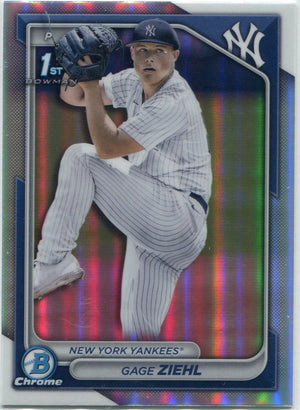 Gage Ziehl 2024 Bowman Draft Chrome Refractor RC #BDC-10