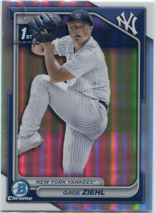 Gage Ziehl 2024 Bowman Draft Chrome Refractor RC #BDC-10
