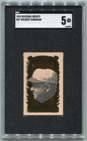 Wilbert Robinson 1963 Bazooka Greats Card #27 SGC Graded 5