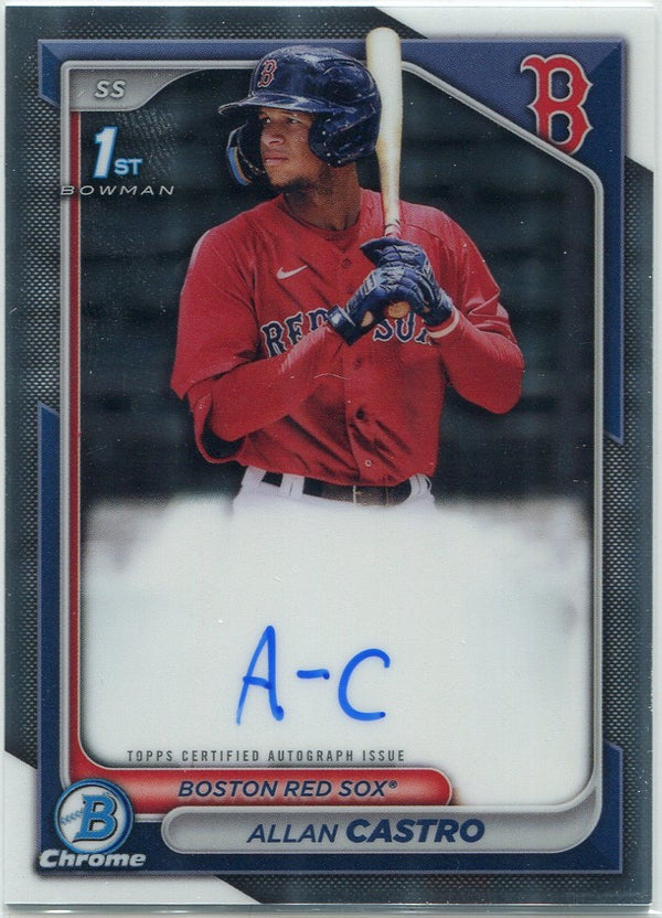 Allan Castro 2024 Bowman Chrome Autographed RC #CPA-ACA