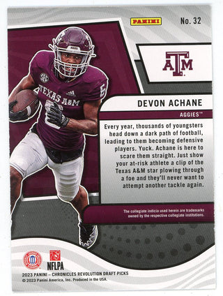 De'Von Achane 2023 Panini Chronicles Revolution Draft Picks #32