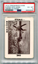 1913 Tom Baker Game Sliding into home PSA 6 Card