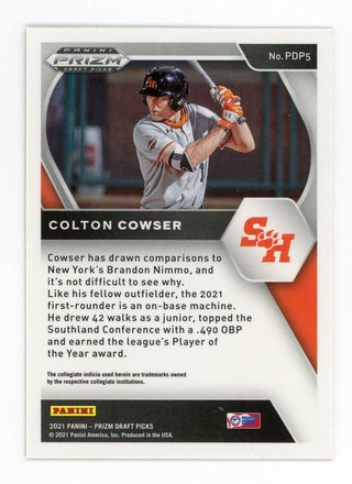 Colton Cowser 2021 Panini Silver Prizm #PDP5 Card