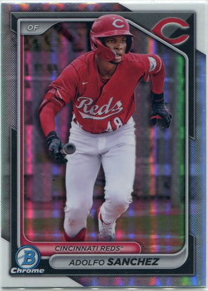 Adolfo Sanchez 2024 Bowman Draft Chrome Refractor RC #BDC-119