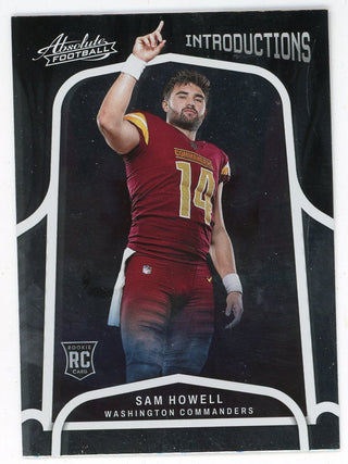 Sam Howell 2022 Panini Absolute Introductions Rookie Card #INT-4