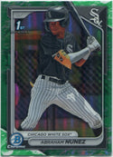 Abraham Nunez 2024 Bowman Chrome Prospects Green Glow Refractor RC #BCP-56