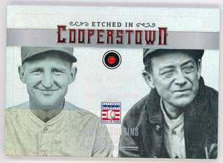 Herb Pennock/ Miller Huggins 2015 Panini Etched in Cooperstown #14