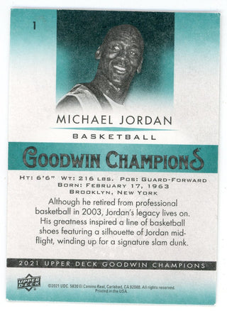 Michael Jordan 2021 Upper Deck Goodwins Champions Blue #1