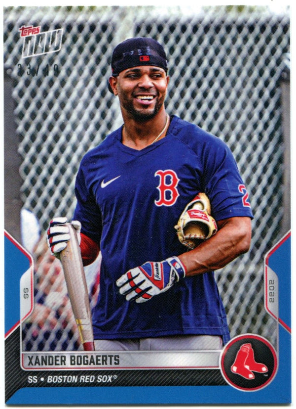 Xander Bogaerts 2022 Topps Now Blue Parallel Card #OD-17 33/49