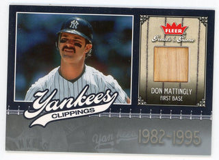 Don Mattingly 2006 Fleer Greats of the Game Bat Relic #NYY-DM