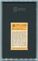 Fred Clarke 1963 Bazooka Greats Card #26 SGC Graded 4