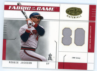 Copy of Reggie Jackson 2003 Leaf Fabric of the Game Patch Relic #FG-133