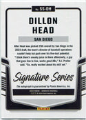 Dillon Head 2024 Panini Donruss Signature Series Autographed RC #SS-DH