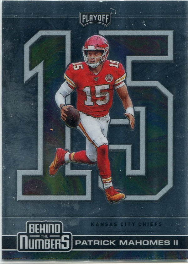 Patrick Mahomes II 2020 Panini Playoff Behind The Numbers Card #BTN-9