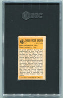 Mordecai Brown 1963 Bazooka Greats Card #13 SGC Graded 4