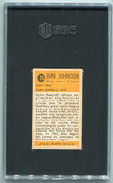 Ban Johnson 1963 Bazooka Greats Card #16 SGC Graded 4.5