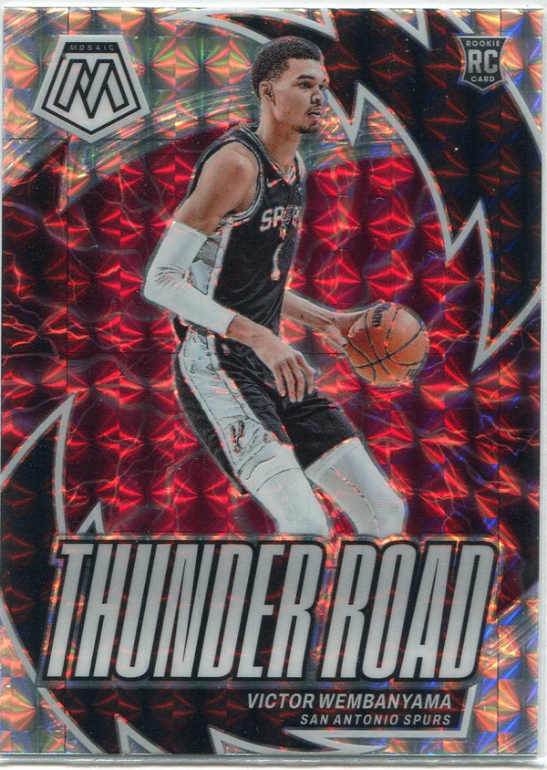 Victor Wembanyama 2023 - 2024 Panini Mosaic Thunder Road Prizm RC #8