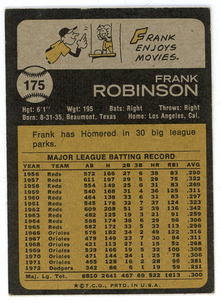 Frank Robinson 1973 Topps #175