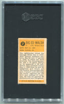 Big Ed Walsh 1963 Bazooka Greats Card #7 SGC Graded 4.5