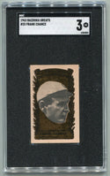 Frank Chance 1963 Bazooka Greats Card #25 SGC Graded 3