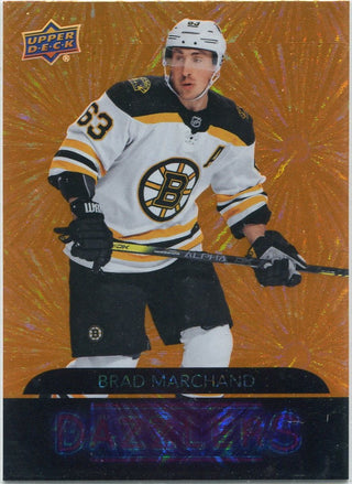 Brad Marchand 2020 - 2021 Upper Deck Dazzlers Orange Card #DZ-4