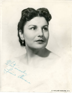 Lucine Amara Autographed 8x10 Photo