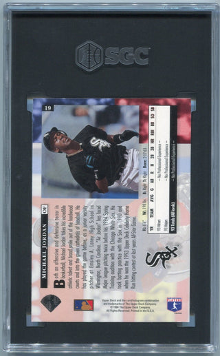 Michael Jordan 1994 Upper Deck Star Rookies RC #19 SGC Graded 8
