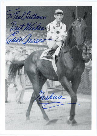 Eddie Arcaro Autographed 5x8 Photo