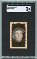Ted Lyons 1963 Bazooka Greats Card #38 SGC Graded 3