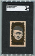 John McGraw 1963 Bazooka Greats Card #20 SGC Graded 3