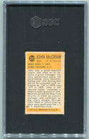 John McGraw 1963 Bazooka Greats Card #20 SGC Graded 3