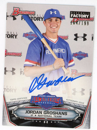 Jordan Groshans Autographed 2017 Topps Bowman All-American #UAN-9