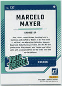 Marcelo Mayer 2024 Panini Donruss Rated Prospect On Fire Emoji RC #137 25/75