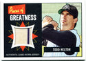 Todd Helton 2005 Bowman Heritage Game Worn Jersey Card #PG-TH