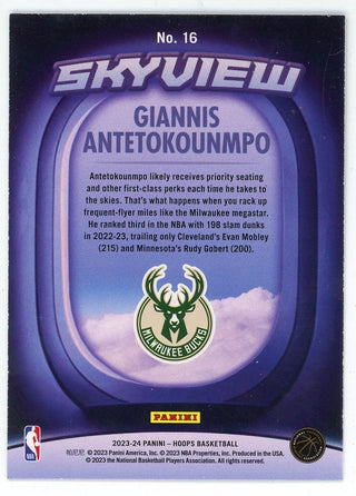 Giannis Antetokounmpo 2023-24 Panini Hoops Skyview #16