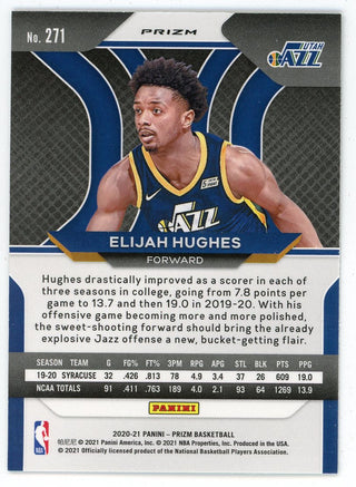 Elijah Hughes 2020-21 Panini Prizm Green #271