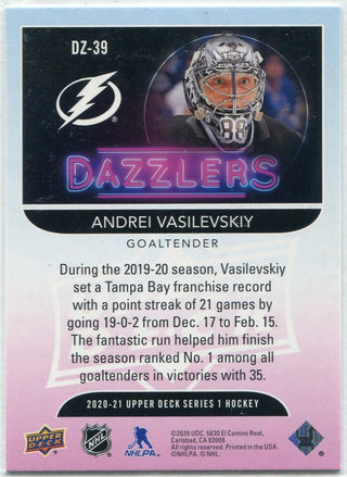 Andrei Vasilevskiy 2020 - 2021 Upper Deck Dazzlers Green Card #DZ-39