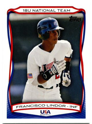 Francisco Lindor Topps USA Baseball 2010