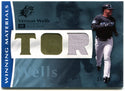 Vernon Wells 2008 Upper Deck SPX Winning Materials Game Used Jersey Card #WM-VW 17/99